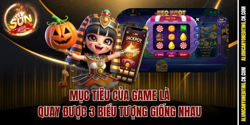 Mục tiêu của game là quay được 3 biểu tượng giống nhau